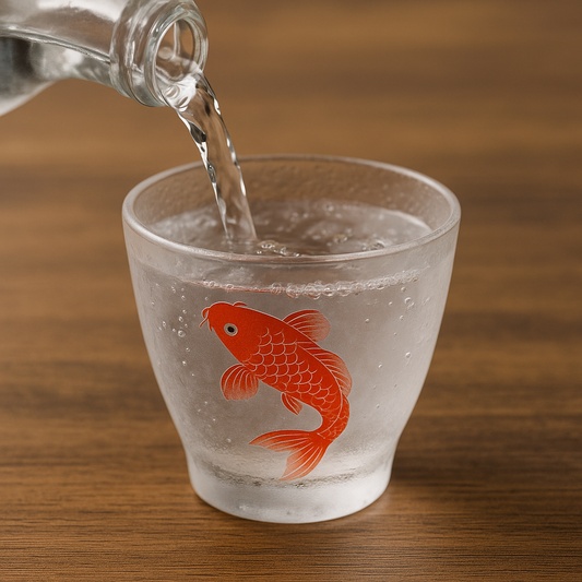 "Koi Magic Sake Glass" – A Japanese Color-Changing Tumbler Inspired by Living Art